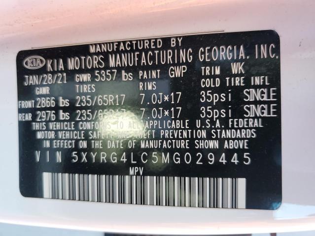 2021 KIA SORENTO LX - 5XYRG4LC5MG029445