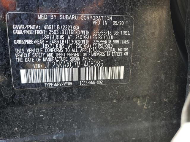 2021 SUBARU FORESTER T JF2SKAXC7MH408285