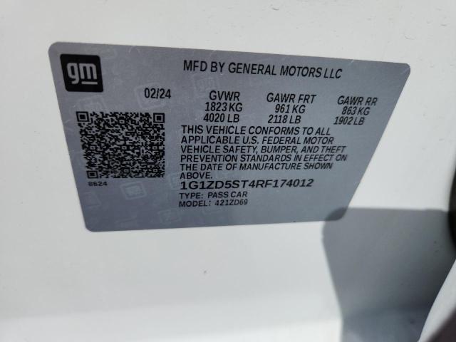 2024 CHEVROLET MALIBU LT 1G1ZD5ST4RF174012