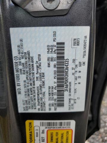 2017 FORD FUSION TIT #3286775891