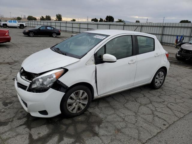 TOYOTA YARIS 2012 white hatchbac gas JTDKTUD37CD527798 photo #1