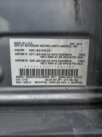 2015 MITSUBISHI RVR GT 4A4AJ4AU5FE602598