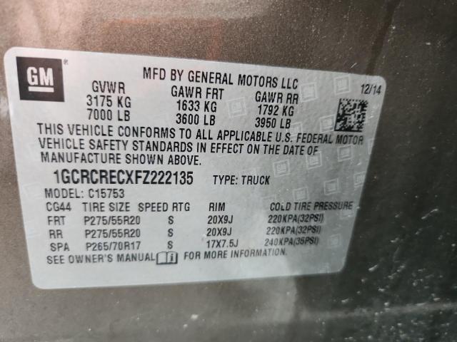 2015 CHEVROLET SILVERADO #3298031126