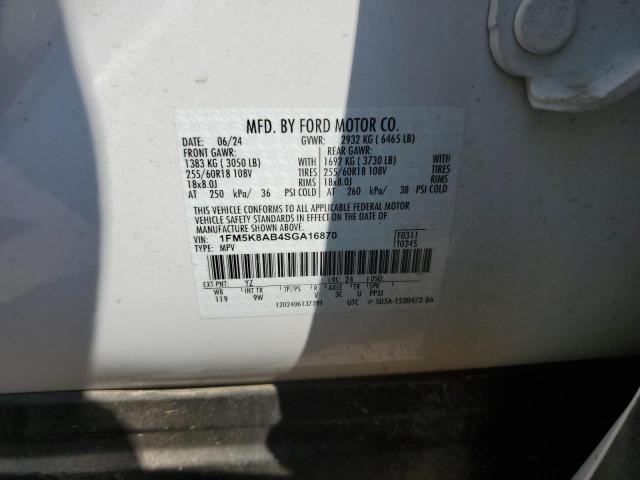 2025 FORD EXPLORER P - 1FM5K8AB4SGA16870