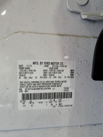 2015 FORD EDGE TITAN 2FMTK4K98FBC20788