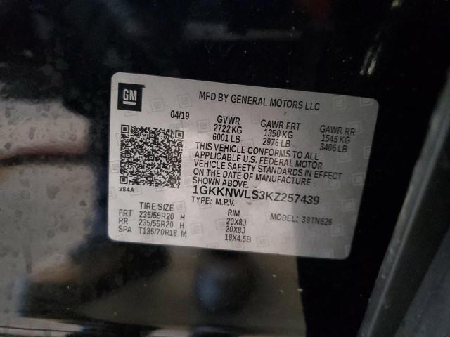 2019 GMC ACADIA SLT-2 1GKKNWLS3KZ257439