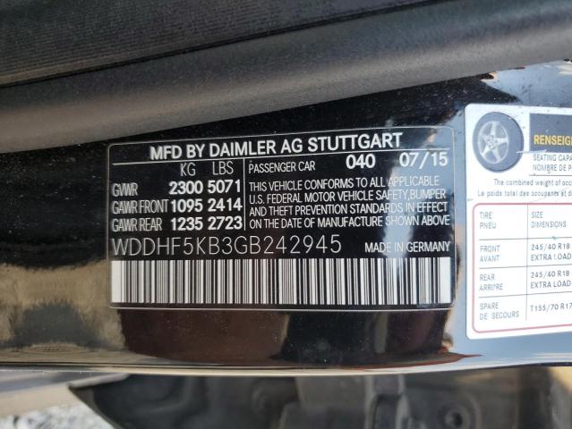 2016 MERCEDES-BENZ E 350 - WDDHF5KB3GB242945