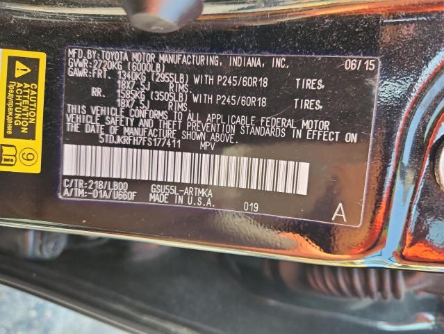 2015 TOYOTA HIGHLANDER - 5TDJKRFH7FS177411