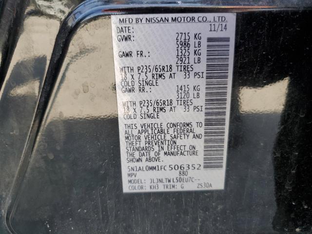 2015 INFINITI QX60 5N1AL0MM1FC506352