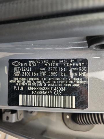 2022 HYUNDAI VENUE SE KMHRB8A33NU148034