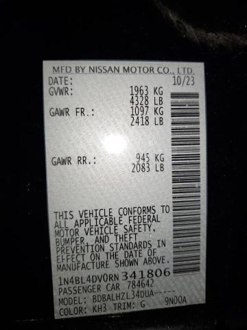 2024 NISSAN ALTIMA SV 1N4BL4DV0RN341806