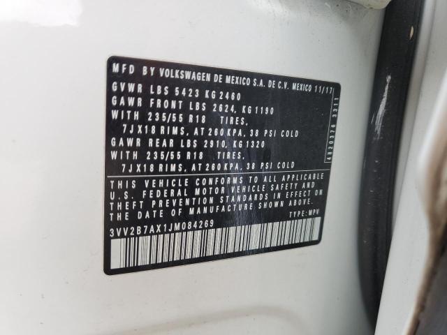 2018 VOLKSWAGEN TIGUAN SE - 3VV2B7AX1JM084269