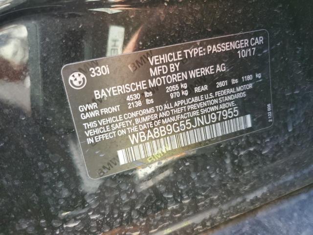 2018 BMW 330 I WBA8B9G55JNU97955