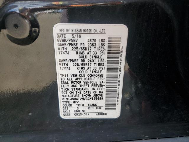 2016 NISSAN ROGUE S JN8AT2MV3GW135689