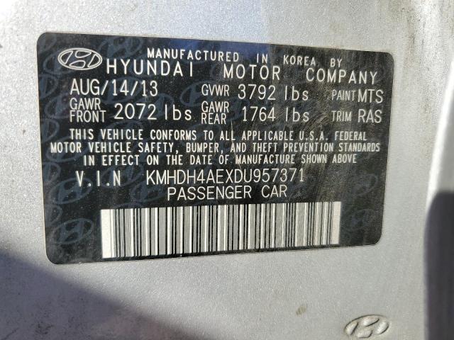 2013 HYUNDAI ELANTRA GL - KMHDH4AEXDU957371