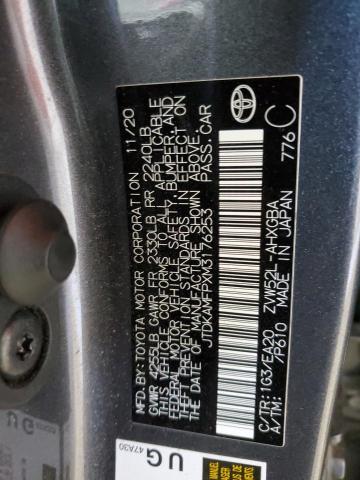 2021 TOYOTA PRIUS PRIME LE JTDKAMFPXM3176253