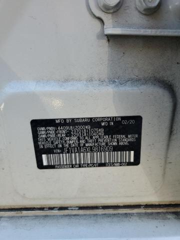 2020 SUBARU WRX JF1VA1A6XL9816909