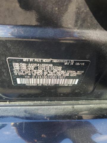 2017 SUBARU WRX JF1VA1B61H9817467