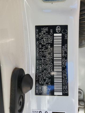 2015 TOYOTA PRIUS PLUG JTDKN3DP1F3066194