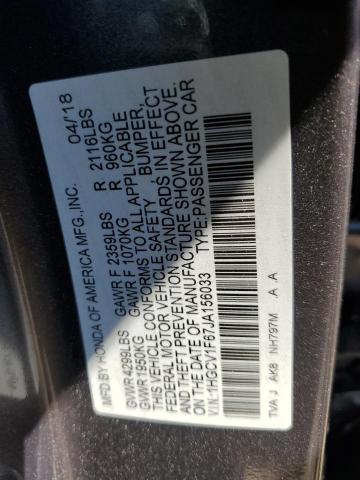 2018 HONDA ACCORD EXL - 1HGCV1F67JA156033