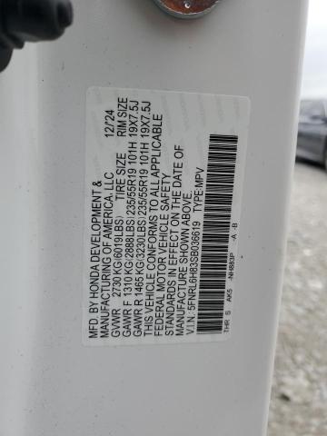 2025 HONDA ODYSSEY TO 5FNRL6H83SB036619