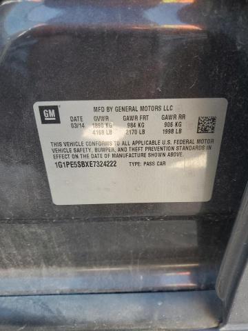 2014 CHEVROLET CRUZE LT - 1G1PE5SBXE7324222