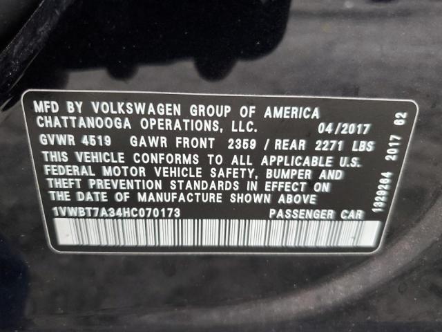 2017 VOLKSWAGEN PASSAT SE #3285468851