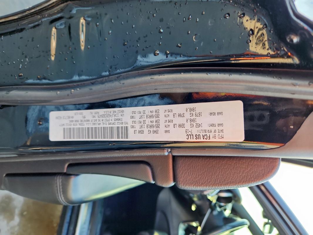 2019 JEEP GRAN CHER 1C4RJFAG2KC826479