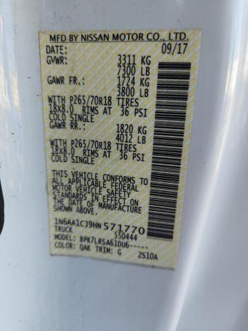 2017 NISSAN TITAN S 1N6AA1CJ9HN571770