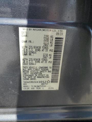 2020 NISSAN MURANO SV 5N1AZ2BS3LN105252