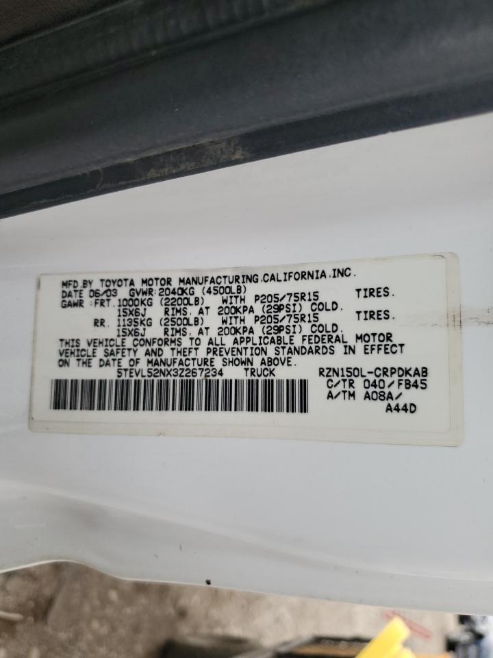 Lot #3297259378 2003 TOYOTA TACOMA XTR