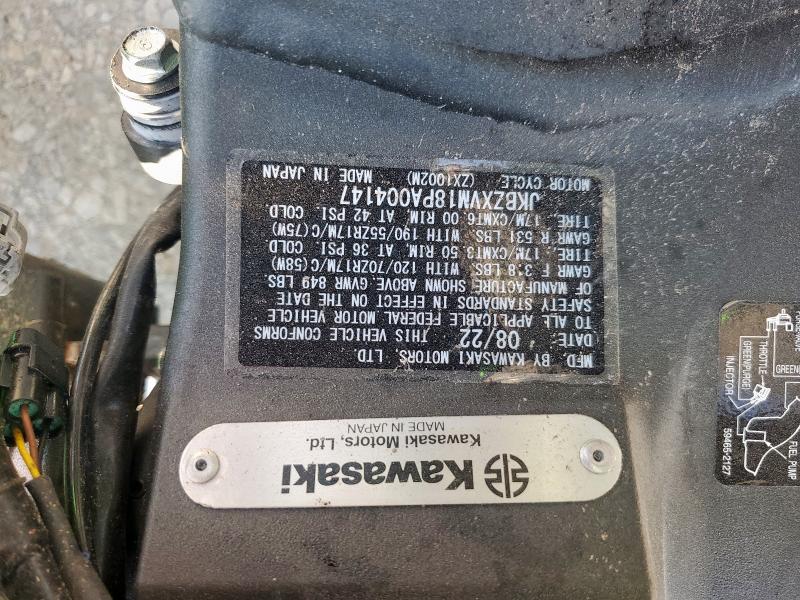 2023 KAWASAKI ZX1002 M JKBZXVM18PA004147