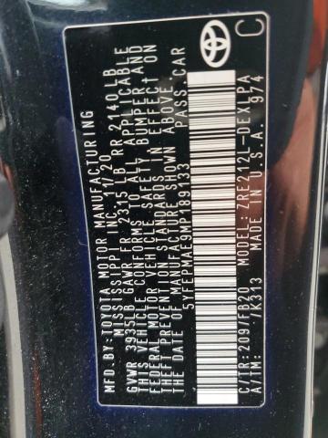 2021 TOYOTA COROLLA LE 5YFEPMAE9MP189133