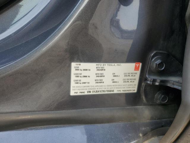 2020 TESLA MODEL S - 5YJSA1E29LF356846