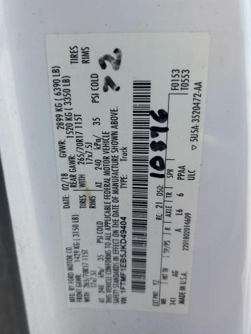 2018 FORD F150 1FTMF1EB5JKD49404