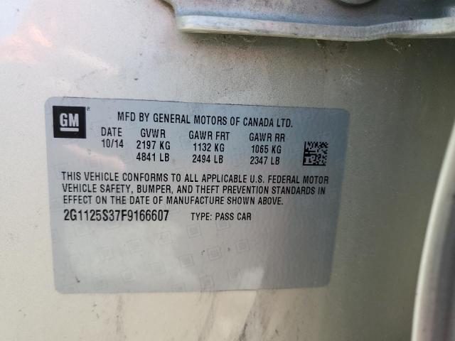 2015 CHEVROLET IMPALA LT 2G1125S37F9166607