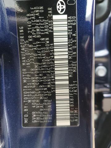 2025 TOYOTA COROLLA SE - 5YFS4MCE2SP245404