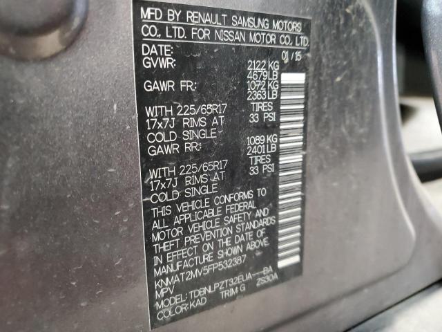 2015 NISSAN ROGUE S - KNMAT2MV5FP532387