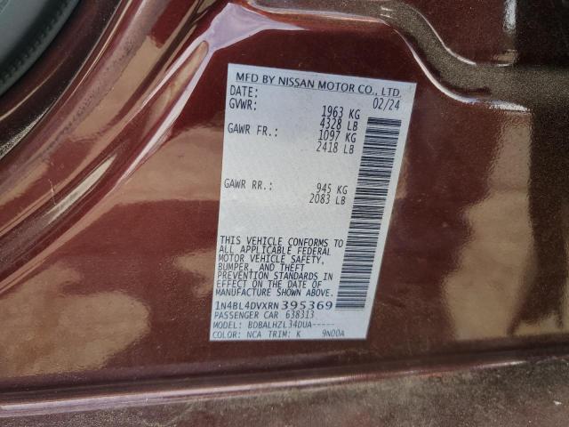 2024 NISSAN ALTIMA SV 1N4BL4DVXRN395369