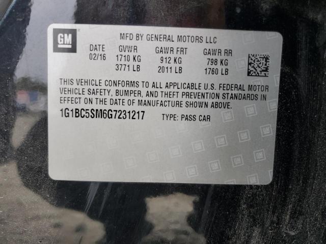 2016 CHEVROLET CRUZE LS 1G1BC5SM6G7231217