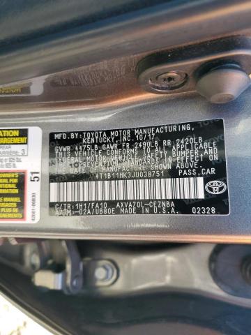 2018 TOYOTA CAMRY L - 4T1B11HK3JU038751