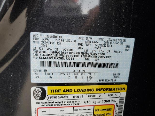 2025 LINCOLN NAVIGATOR 5LMJJ2LGXSEL13383