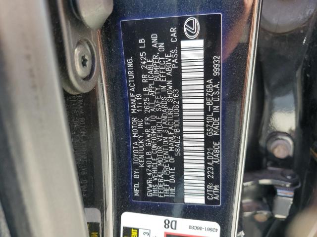 2020 LEXUS ES 350 - 58ADZ1B10LU062163