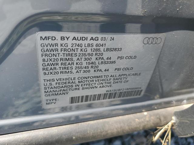 2024 AUDI Q4 E-TRON WA13UBFZ1RP055624