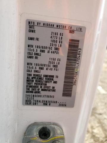2020 NISSAN NV200 2.5S - 3N6CM0KN0LK706843