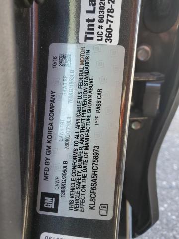 2017 CHEVROLET SPARK 2LT KL8CF6SA5HC758973