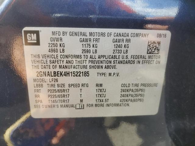 2017 CHEVROLET EQUINOX LS 2GNALBEK4H1522185