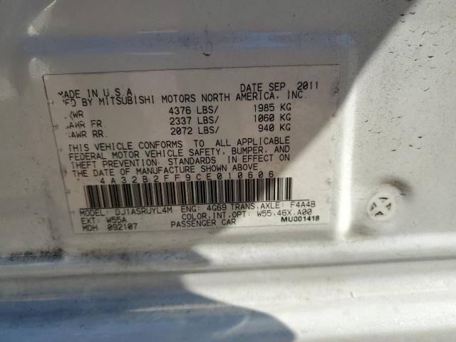 2016 MITSUBISHI GALANT FE 4A32B2FF9CE010606