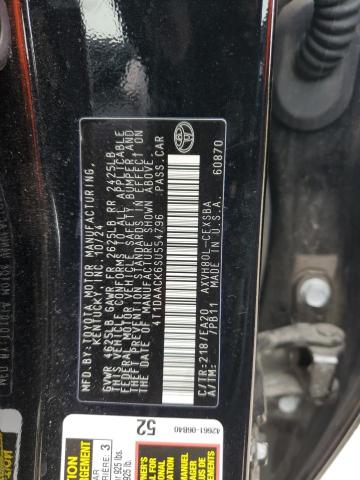 2025 TOYOTA CAMRY XSE 4T1DAACK6SU554796