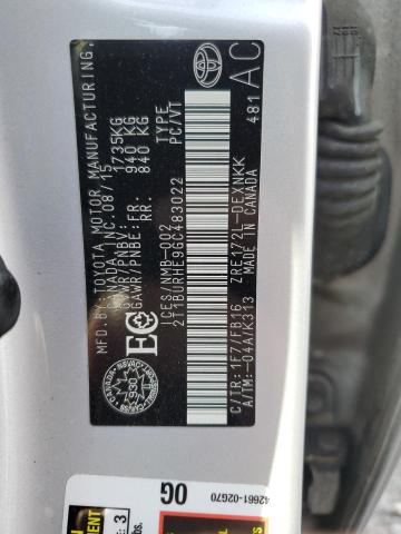 2016 TOYOTA COROLLA L - 2T1BURHE9GC483022